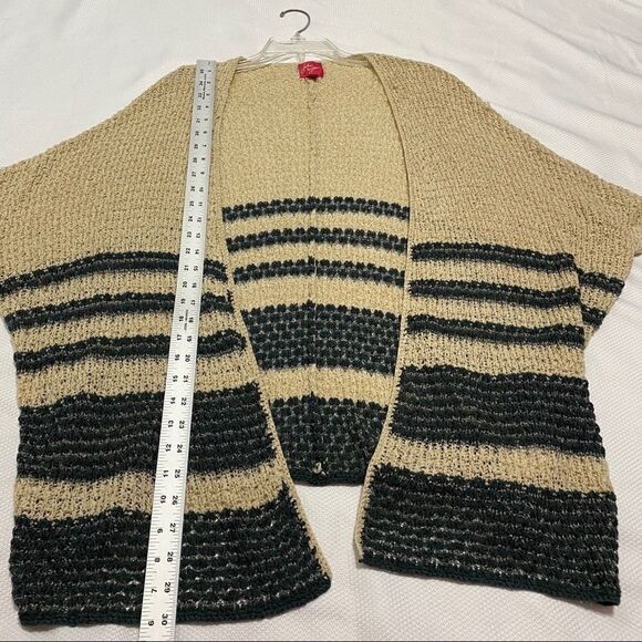 Anthropologie Cream Green Blue Open Knit Top Sz S - Picture 2 of 7